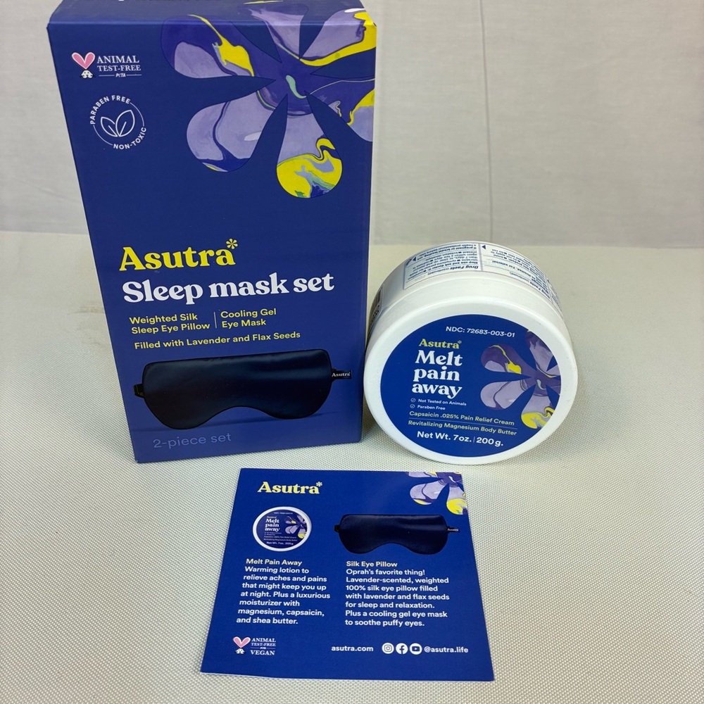 NIP‎ Asutra Sleep Set - Sleep Mask Set & Magnesium Body Butter